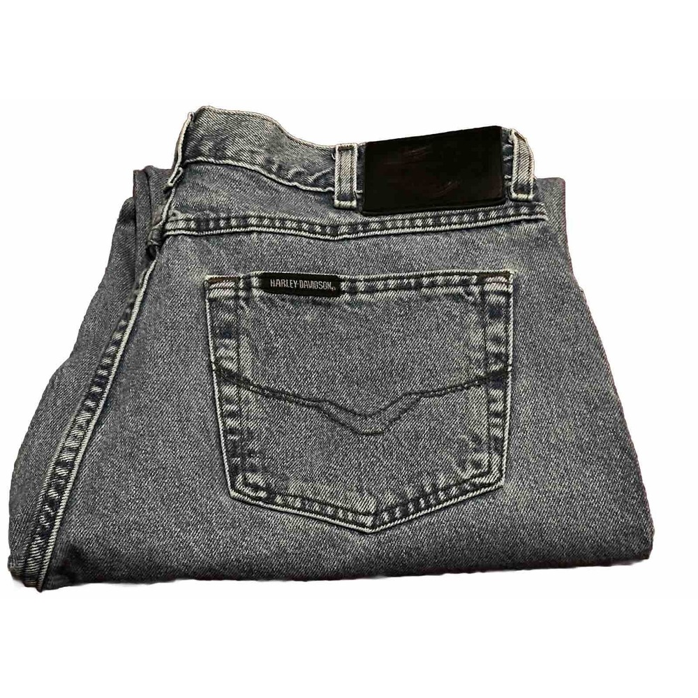 Harley Davidson Womens Jeans Blue Light Wash Denim Classic Fit‎ 16R